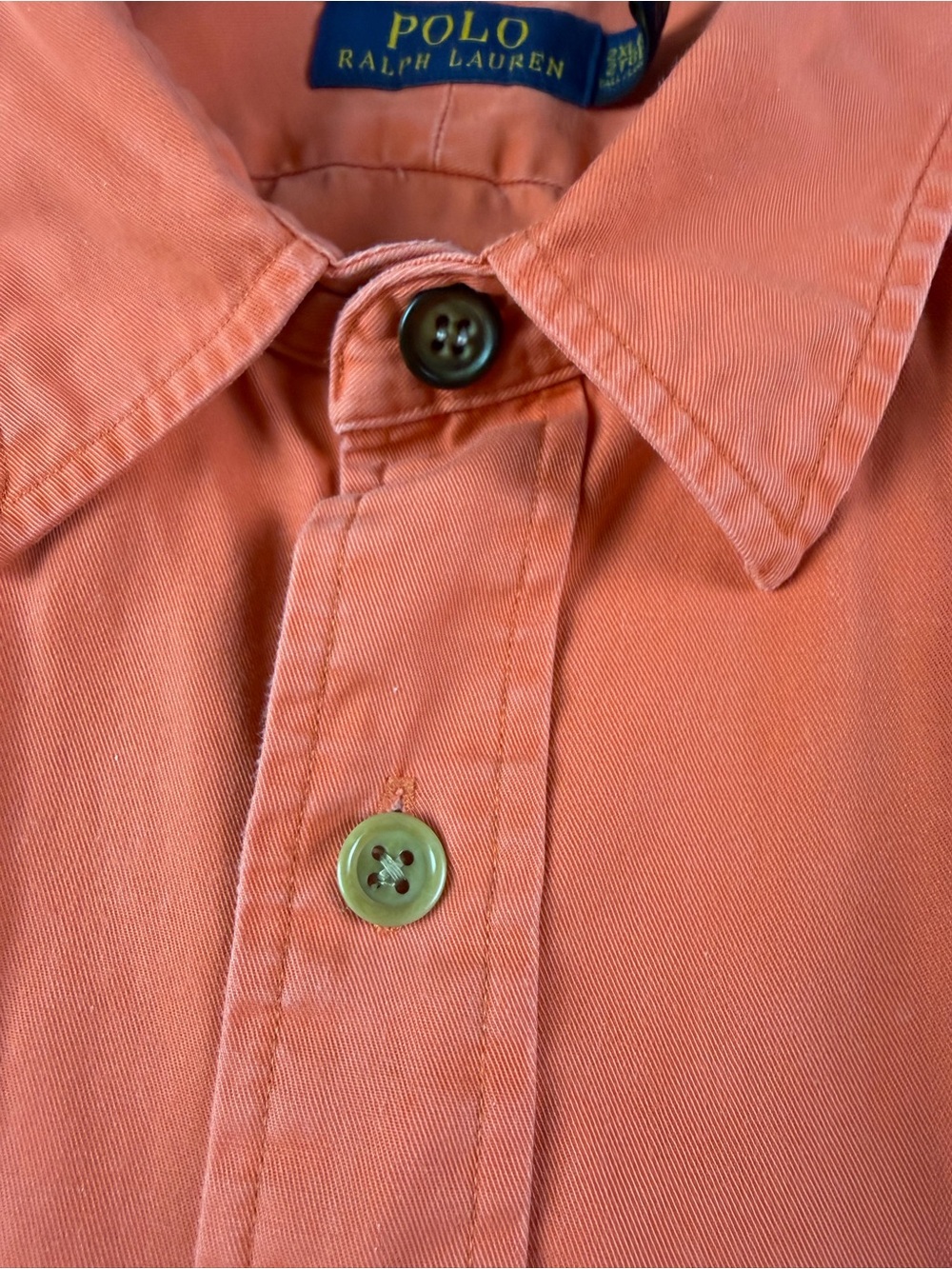 Polo Ralph Lauren Mens 100% Cotton L/S Utility Pockets Shirt Size 2XLT Orange - Picture 13 of 13